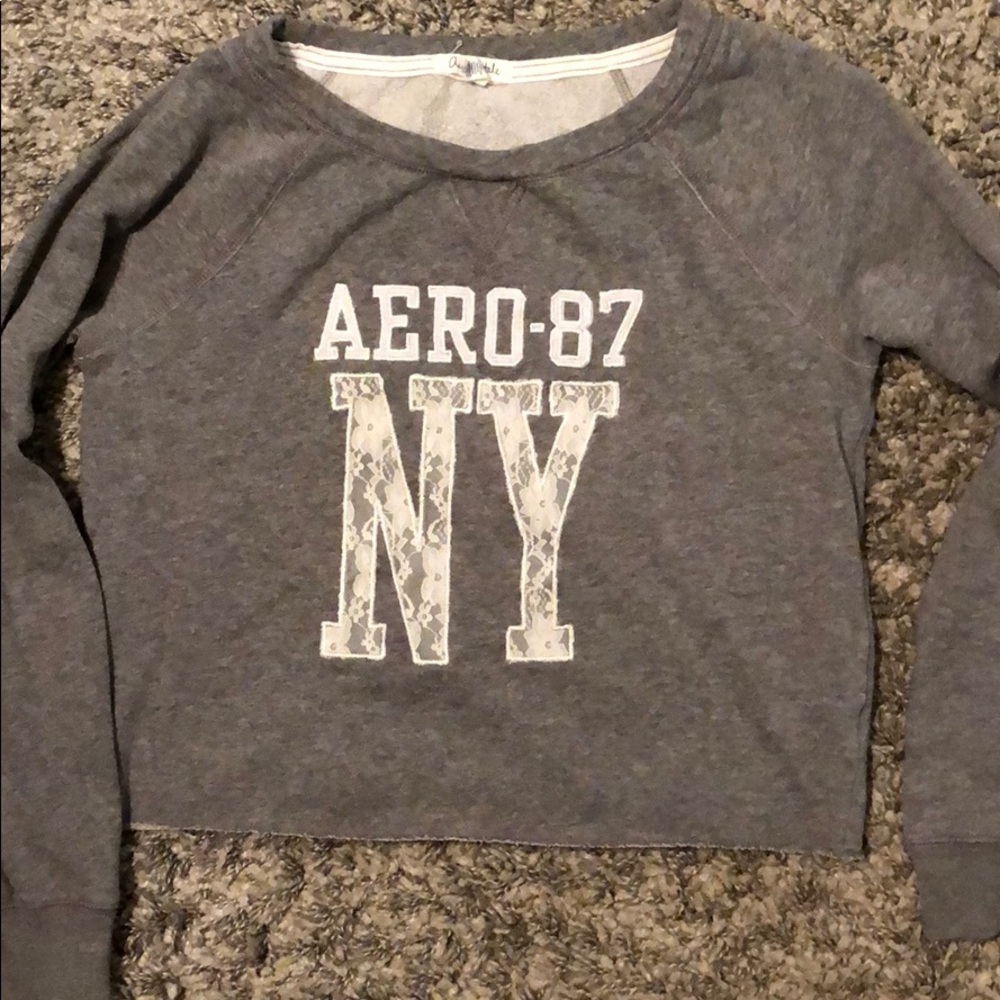 Aeropostale Grey cropped Sweater